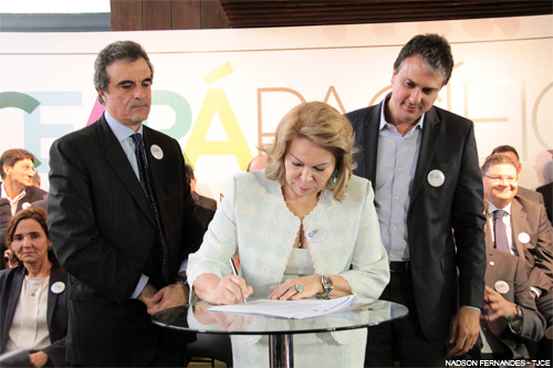 Presidente do TJCE participa de lançamento do Pacto pelo Ceará Pacífico