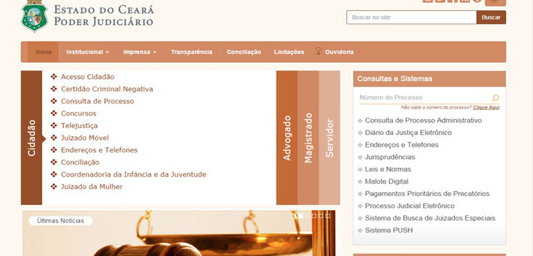 TJCE lança novo site nesta sexta  para facilitar o acesso do cidadão