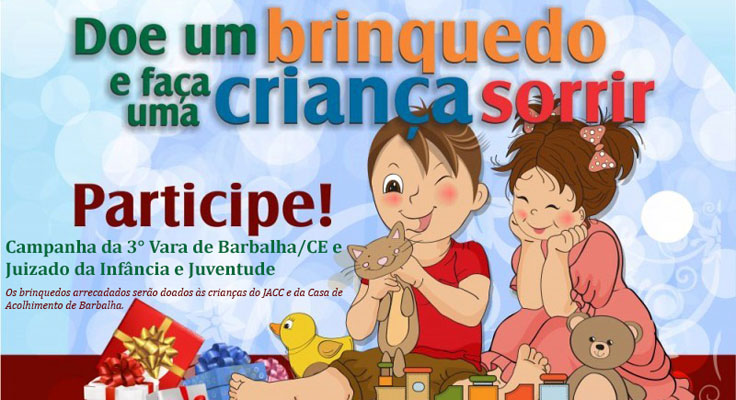 Comarca de Barbalha lança campanha de arrecadação de brinquedos