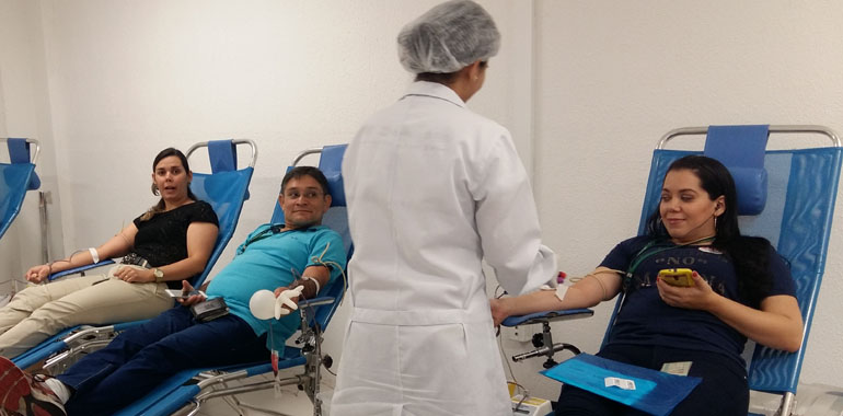 Servidores do Judiciário fazem doação de sangue  e cadastro para doação de medula óssea