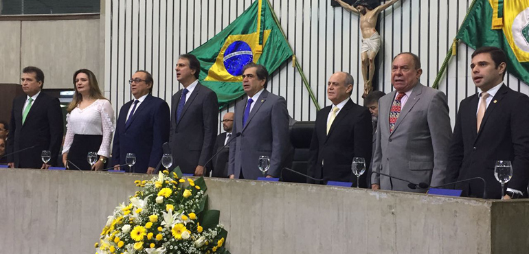 Presidente do TJCE participa da solenidade que empossou a Mesa Diretora da AL