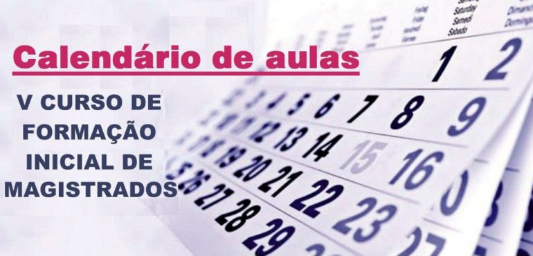 Disciplinas programadas para o período de 17 a 20 de abril no Curso de Formação