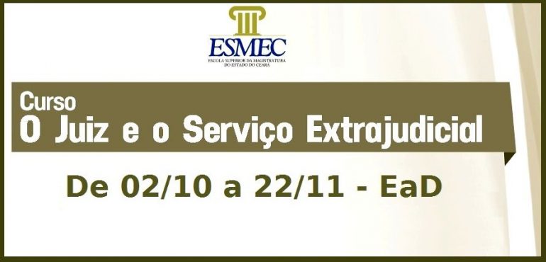 Aulas do novo curso a distância para magistrados começam dia 02 de outubro