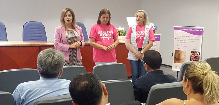 Palestra nas Turmas Recursais promove orientações sobre câncer de mama