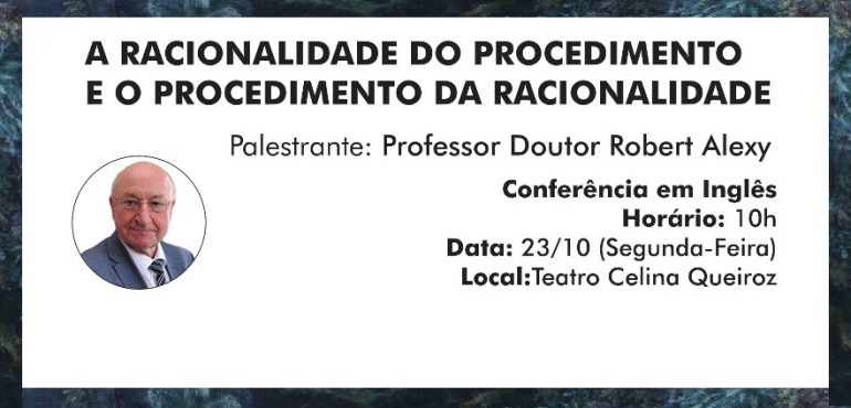 Palestra de Robert Alexy acontece nesta segunda-feira na Unifor