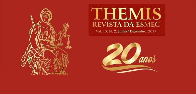 Comemoração dos 20 anos da Revista Themis acontece na próxima sexta-feira