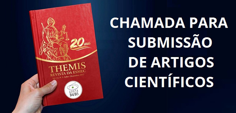 Revista Themis recebe artigos para publicação na 1ª edição de 2018