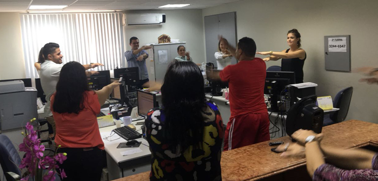 Fórum das Turmas Recursais implanta projeto  que leva atividade física para servidores