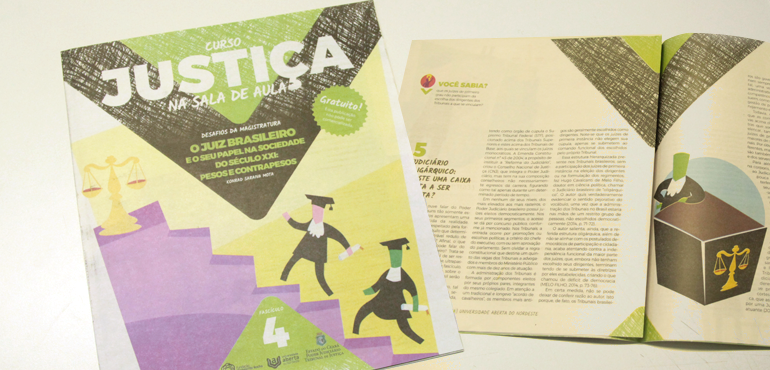 Quarto fascículo do Curso Justiça na Sala de Aula circula nesta quinta-feira
