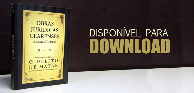 Disponibilizado no Portal do Tribunal de Justiça o livro “O Delito de Matar”