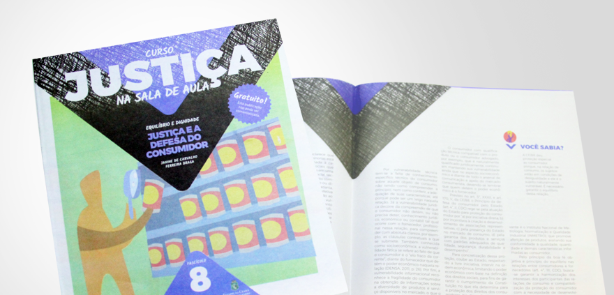 Circula nesta quinta-feira o oitavo fascículo do curso Justiça na Sala de Aula