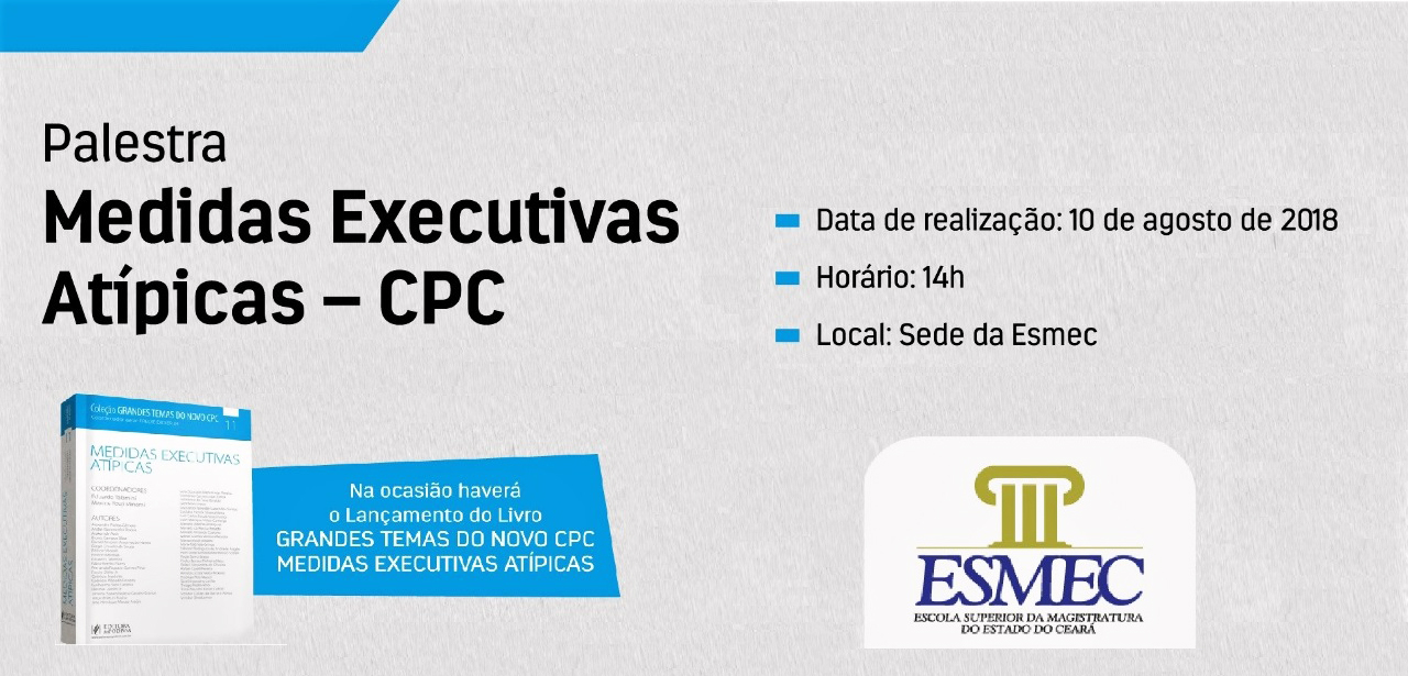 Escola da Magistratura realiza palestra e lançamento de livro sobre CPC nesta sexta-feira