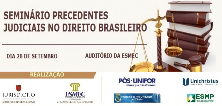 Inscrições para o Seminário Precedentes Judiciais no Direito Brasileiro se encerram nesta quarta-feira