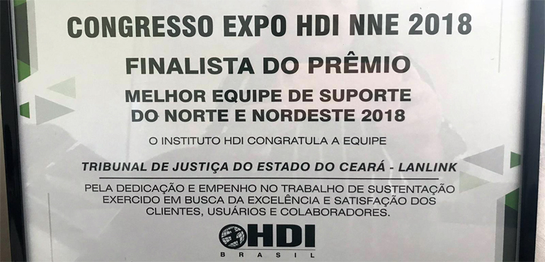Equipe de TI do Tribunal de Justiça ganha prêmio de melhor do Norte e Nordeste