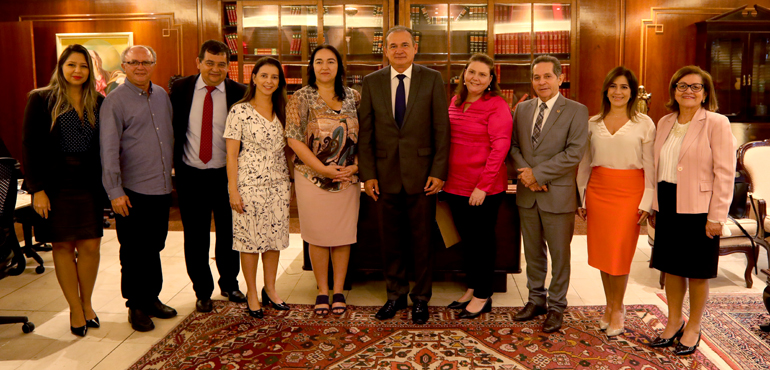 Presidente do Tribunal de Justiça recebe Comissão Parlamentar de Saúde