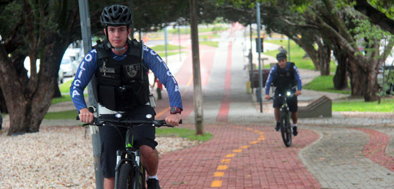 Policiamento com bicicletas reforça segurança do Tribunal de Justiça
