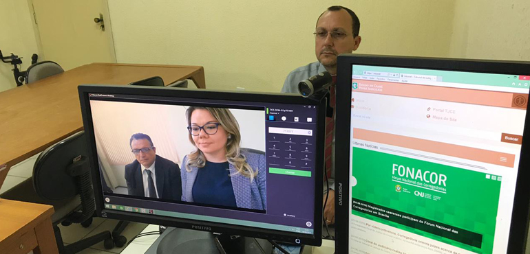 TJCE utiliza videoconferência para realizar audiências nas Comarcas Vinculadas