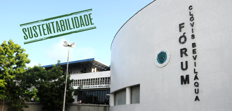 Redução no consumo de água potável chega a 70% no Fórum Clóvis Beviláqua