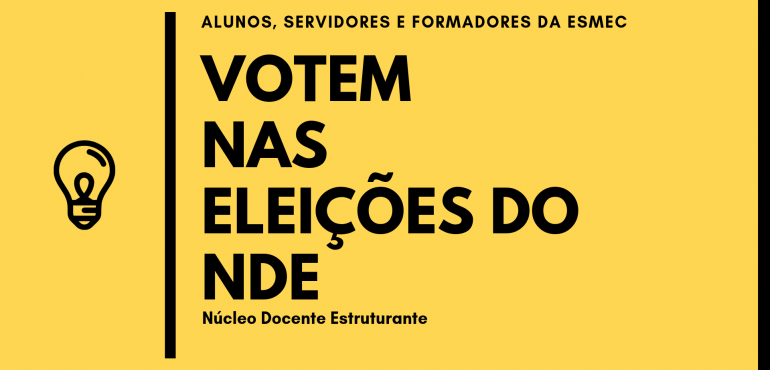 Votação para membros do NDE inicia nesta quinta-feira: participe!