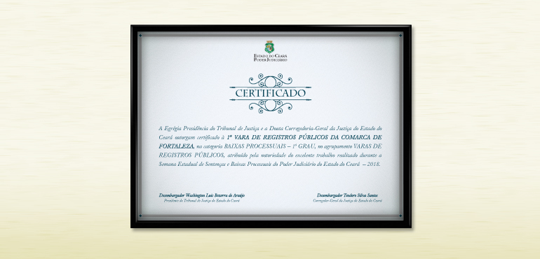 Solenidade no Judiciário certifica magistrados e unidades judiciárias por produtividade