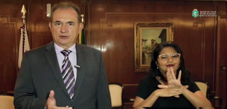 TJCE anuncia capacitação em Libras para policiais, bombeiros e recepcionistas