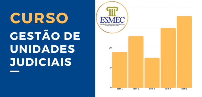 Inscrições abertas para curso “Gestão de Unidades Judiciais”