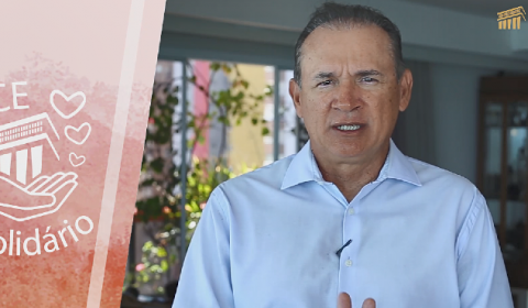 Presidente grava vídeo para sensibilizar e convidar servidores e público a participarem de campanha de doações do Judiciário cearense