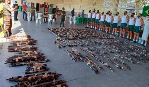 Judiciário estadual envia 1.503 armas ao Exército Brasileiro para destruição