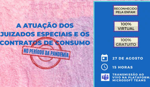 Inscrições para palestra online da Escola da Magistratura prosseguem até a próxima quinta-feira