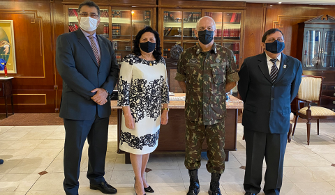 Presidente do TJCE recebe comandante da 10ª Região Militar