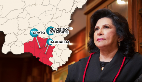 Presidente do TJCE percorre comarcas da Região do Cariri nesta sexta-feira (17/09) para acompanhar os trabalhos da Justiça nas unidades do Crajubar