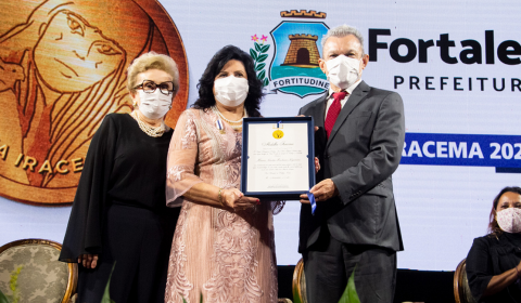 Executivo Municipal homenageia a presidente do TJCE com a Medalha Iracema