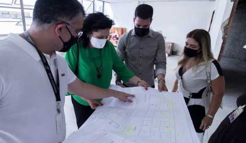 Presidente do TJCE visita obras no Fórum Clóvis Beviláqua e na Creche do Poder Judiciário