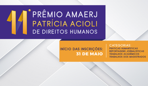Começam as inscrições para o Prêmio Patrícia Acioli de Direitos Humanos