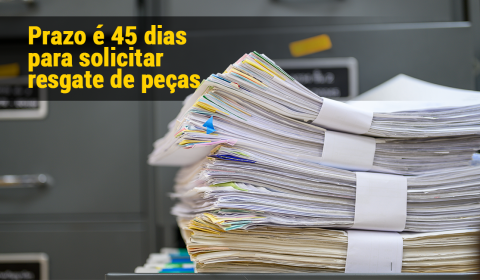 Justiça estadual vai realizar descarte de petições e abre prazo para resgate de documentos