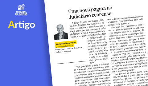 Uma nova página no Judiciário cearense