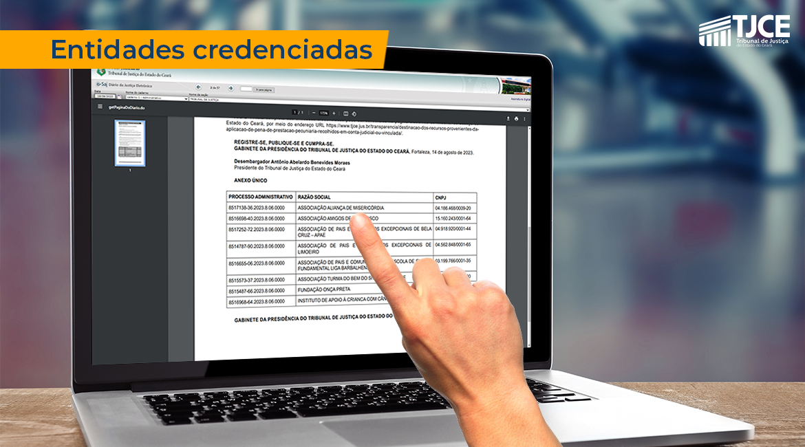 Publicada nova lista de entidades credenciadas para receber recursos de transação penal