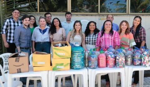 Corregedoria-Geral da Justiça do Ceará doa quase 100 quilos de materiais recicláveis
