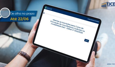 Estão abertas as inscrições para Curso de Formação de Conciliadores Judiciais na modalidade EaD