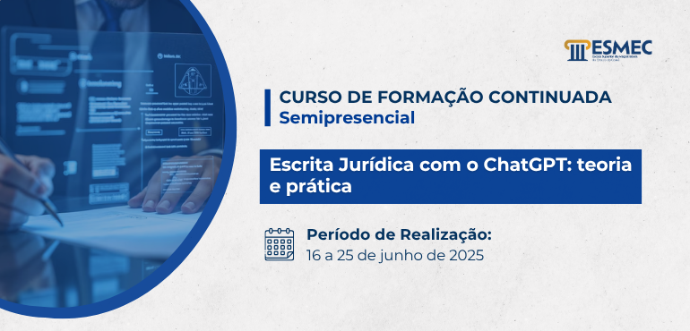 Curso: Escrita Jurídica com o ChatGPT: teoria e prática 