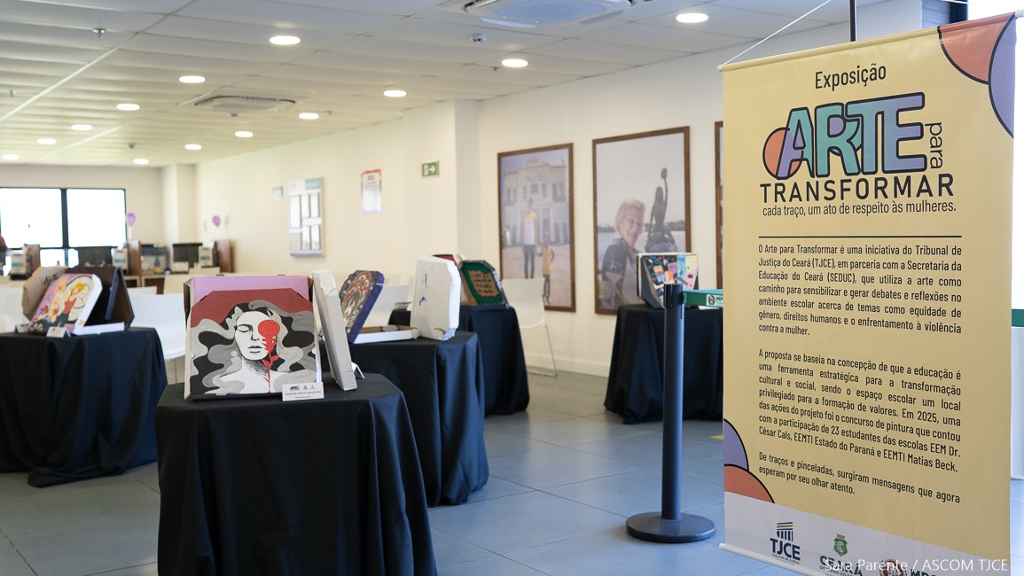 Foto do espaço onde está sendo realizada a exposição Foto do espaço onde está sendo realizada a exposição