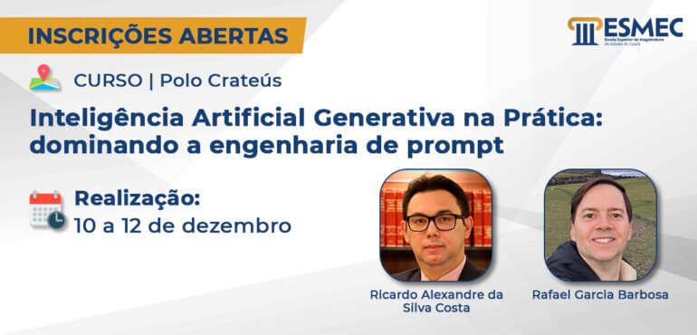 Crateús recebe curso sobre Inteligência Artificial Generativa