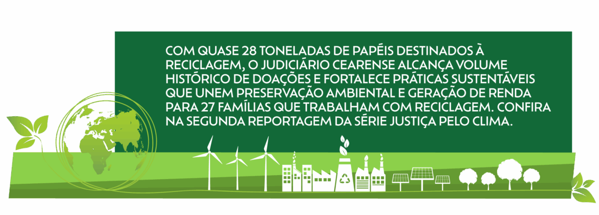 Abre da matéria na cor verde com a fonte do texto em cor branca