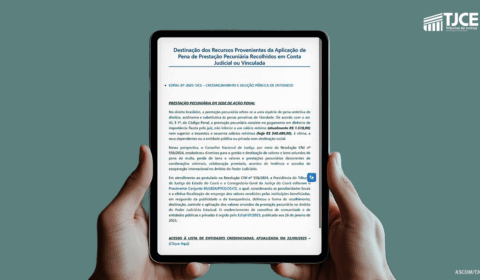 Justiça estadual credencia mais quatro entidades para recebimento de verbas de prestações pecuniárias