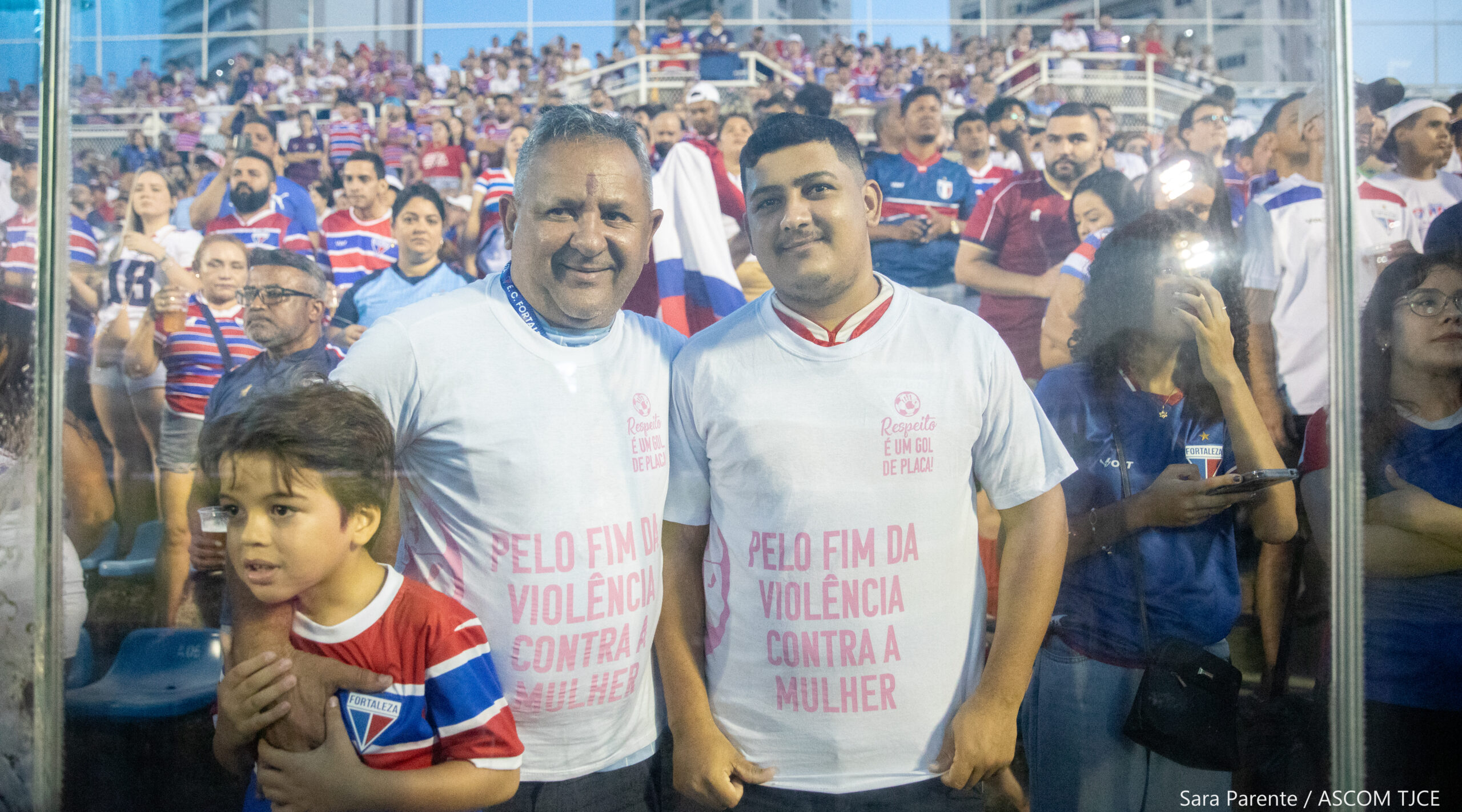 TJCE lança campanha “Respeito é um Gol de Placa” para combater violência contra a mulher no futebol cearense
