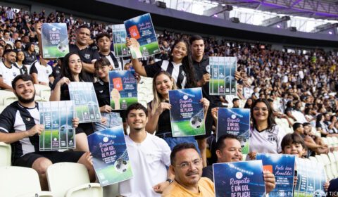 Campanha “Respeito é um Gol de Placa” marca presença em Clássico-Rei
