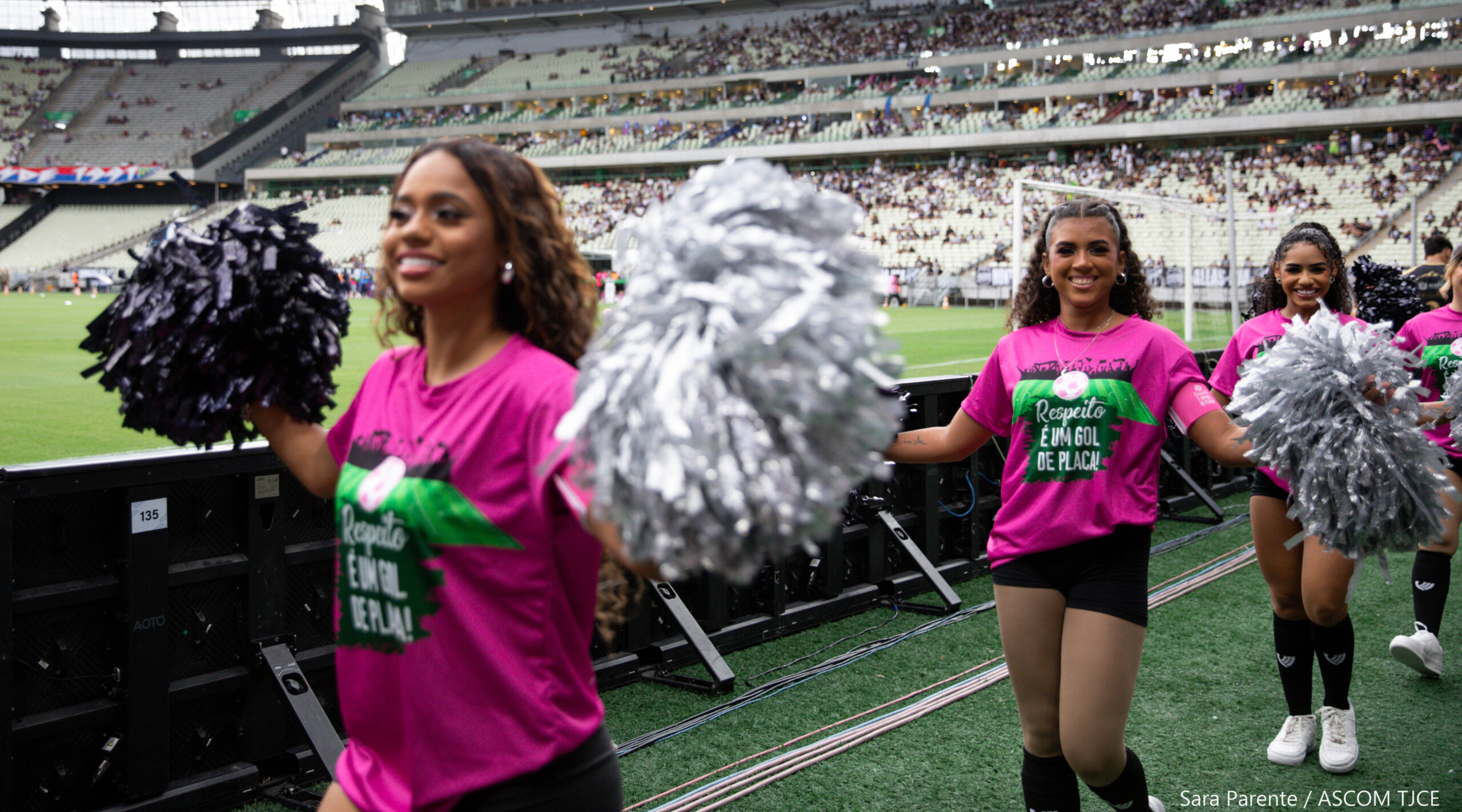 “Respeito é um Gol de Placa”: campanha de combate à violência contra a mulher marca final do Campeonato Cearense