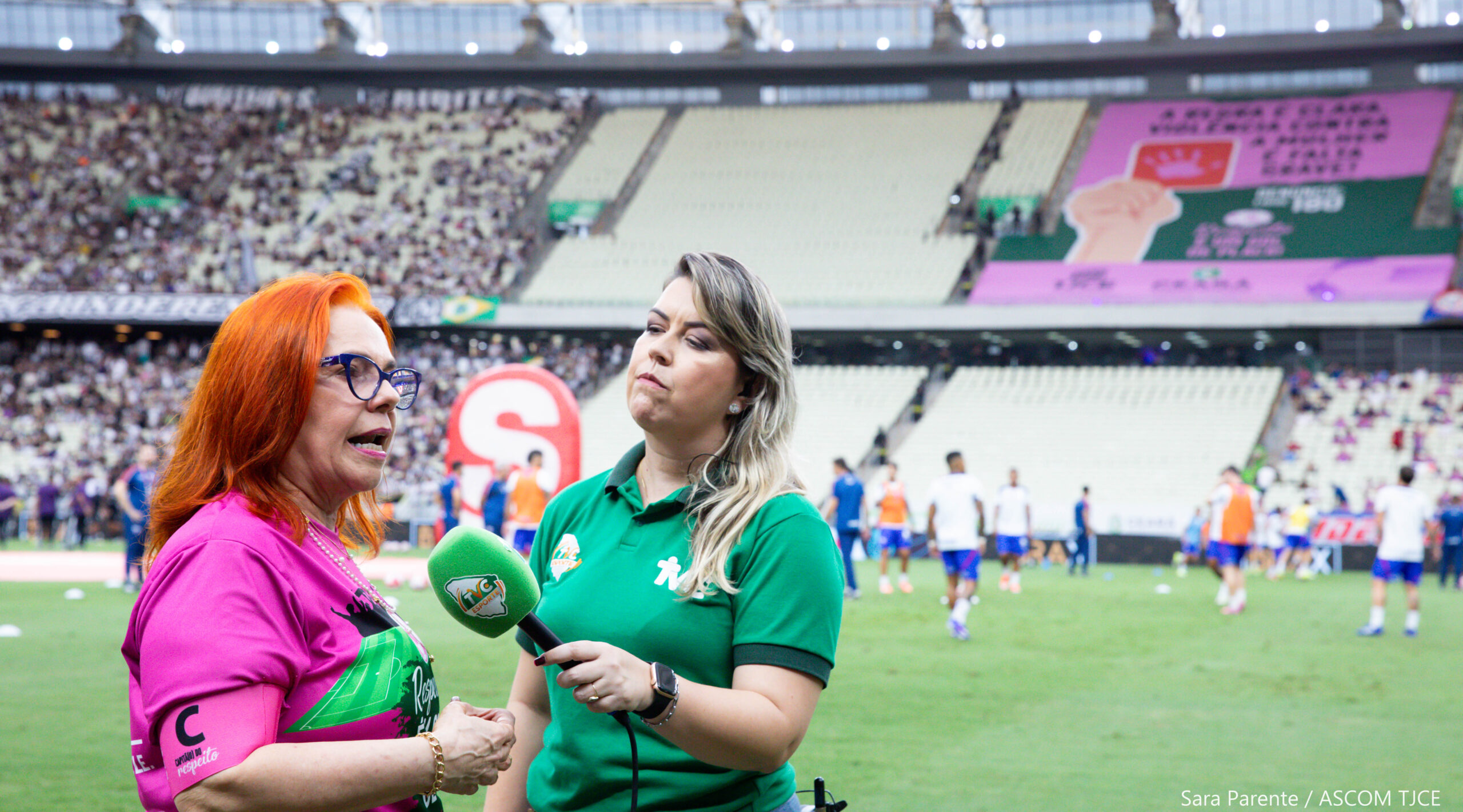 “Respeito é um Gol de Placa”: campanha de combate à violência contra a mulher marca final do Campeonato Cearense