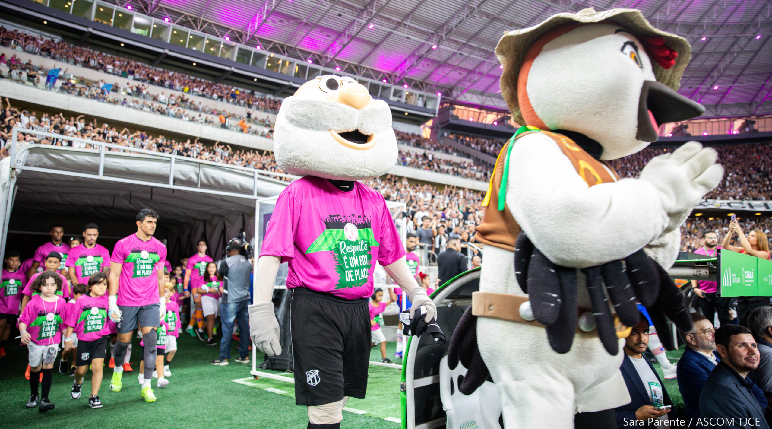 “Respeito é um Gol de Placa”: campanha de combate à violência contra a mulher marca final do Campeonato Cearense