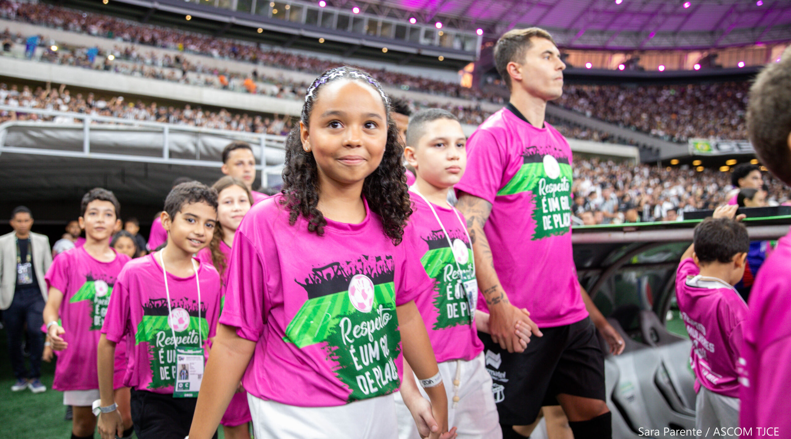 “Respeito é um Gol de Placa”: campanha de combate à violência contra a mulher marca final do Campeonato Cearense